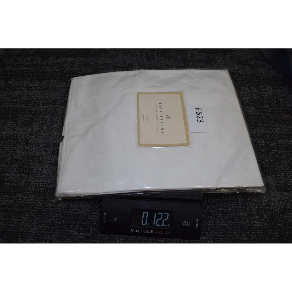Pottery Barn White 100% Cotton DINING Chair Slipcover with Side Ties